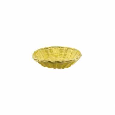 Beige rieten mandje 20 cm