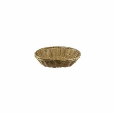 Licht bruin rieten mandje 20 cm